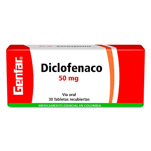 Diclofenaco Naco 50 Mg 30 Tabletas Genfar