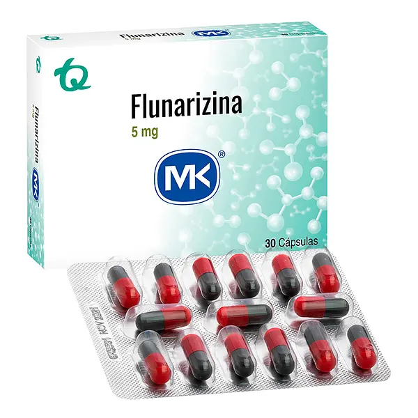 Flunarizina 5 Mg 30 Capsulas Mk