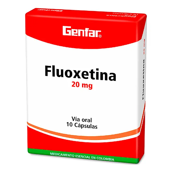 Fluoxetina 20 Mg 10 Capsulas Genfar
