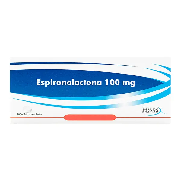 Espironolactona 100 Mg 20 Tabletas Hp