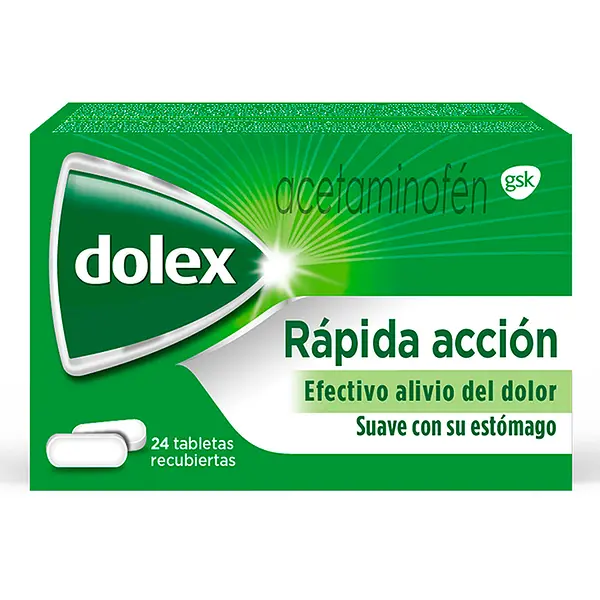 Dolex 500 Mg 24 Tabletas Rapida Accion