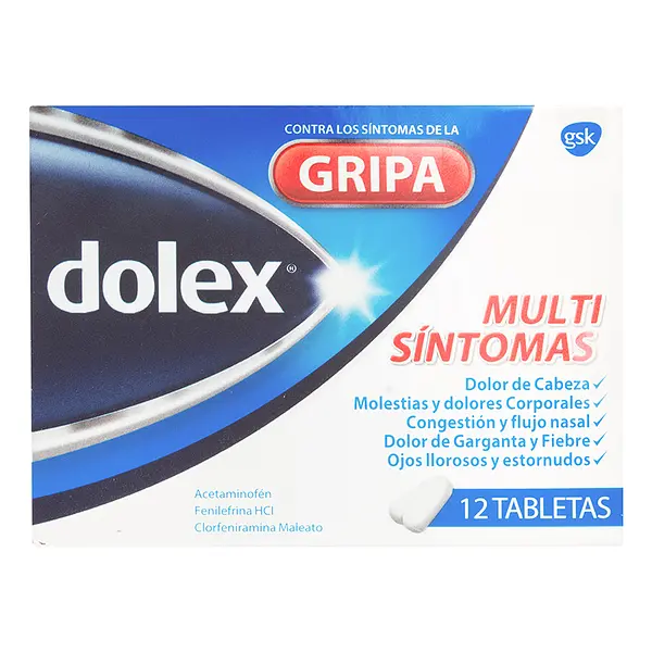 Dolex Gripa 12 Tabletas