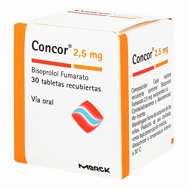 Concor 2.5 Mg 30 Tableta (P)9733(Sc)