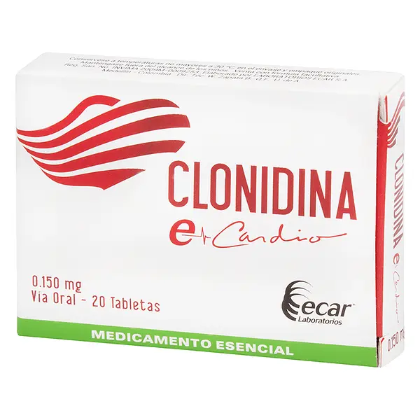 Clonidina 150 Mg 20 Tabletas Ec