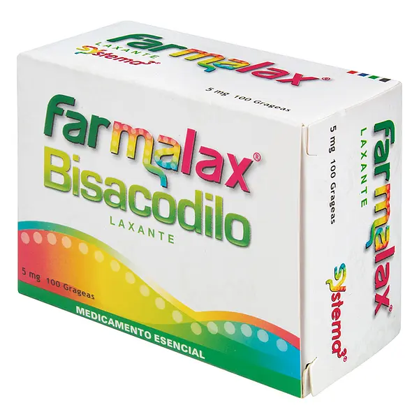 Farmalax Bisacodilo 5 Mg 100 Capsulas
