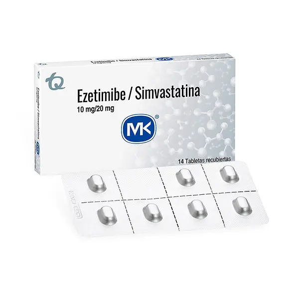 Ezetimiba 10 Mg Simvast.20 Mg 14 Tableta Mk