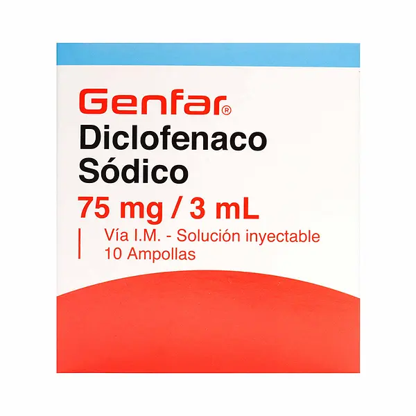 Diclofenaco Naco 75 Mg 10 Ampollas Genfar