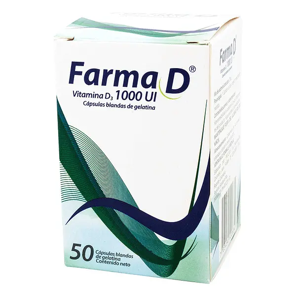 Farma D Vitamina D3 1000Ui 50 Cap