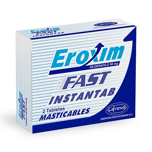 Eroxim Fast Instantab 50 Mg 2 Tabletas