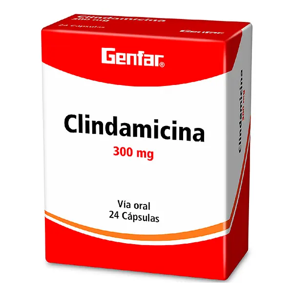Clindamicina 300 Mg 24 Capsulas Genfar