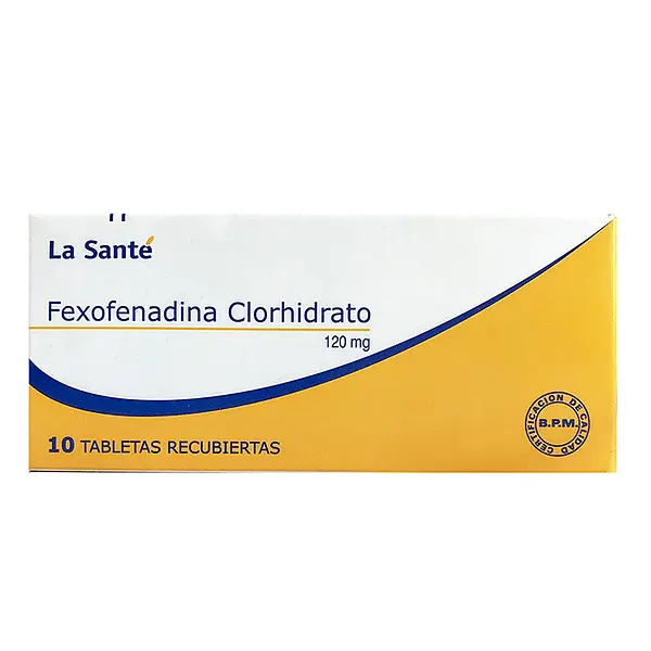 Fexomen Nadina Clorhidrato 120Mg 10 Tableta Ls