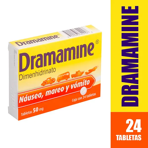 Dramamine 50 Mg 24 Tabletas