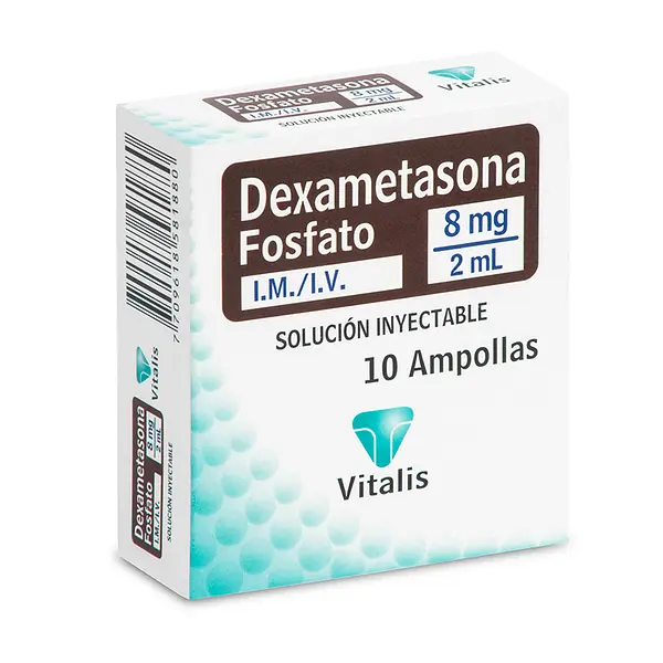 Dexametasona 8 Mg/2 Ml 10 Amp Vitalis