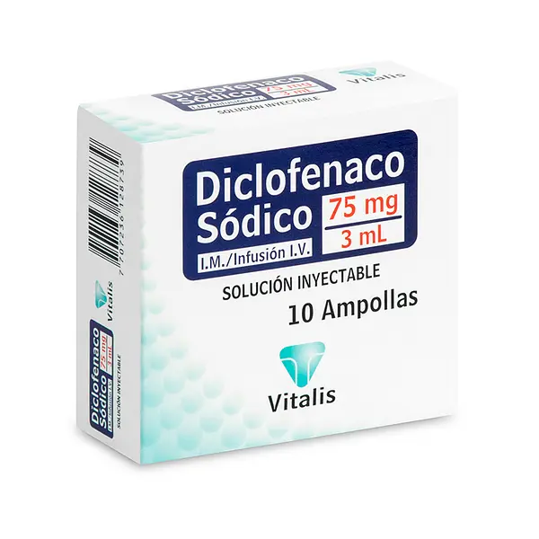 Diclofenaco Naco 75 Mg/3 Ml 10 Ampollas Vitalis