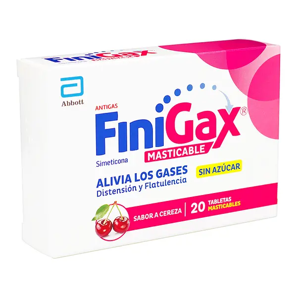 Finigax Masticable Cereza 20 Tabletas