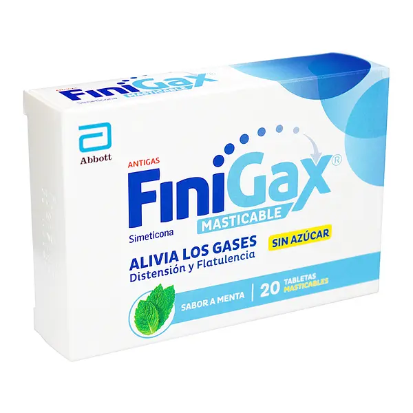 Finigax Masticable Menta 20 Tabletas