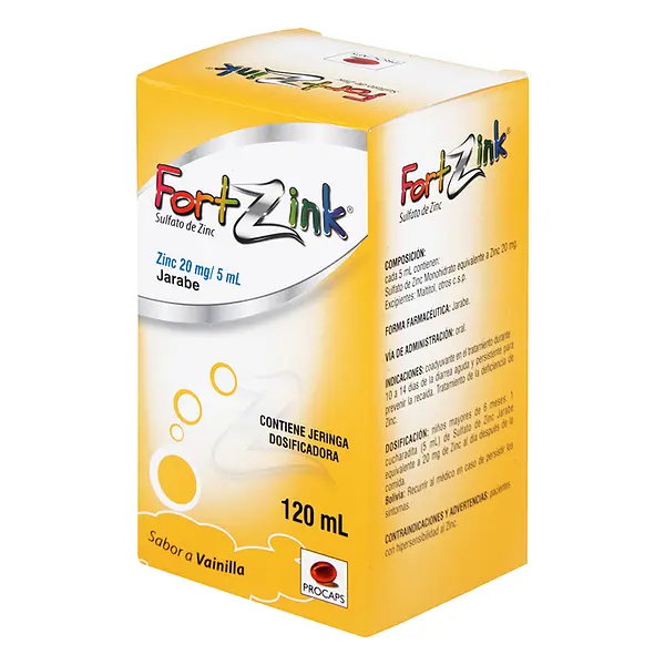 Fortzink Jarabe 20 Mg/5 Ml 120 Ml