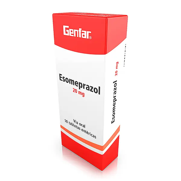 Esomeprazol 20 Mg 10 Tabletas Genfar