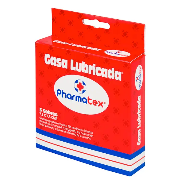 Gasa Lubricada Pharmatex 7.5X7.5Cm 5 Sb