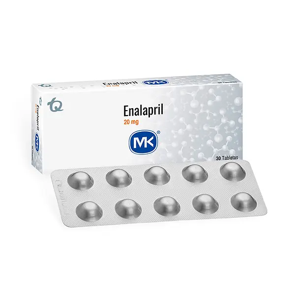 Enalapril 20 Mg 30 Tableta Mk