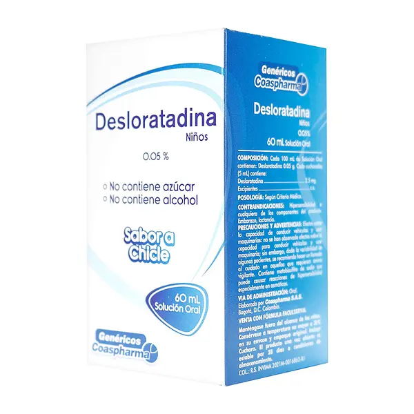 Desloratadina 0.05% Jarabe 60 Ml