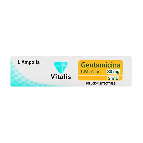 Gentamicina 80 Mg/2Ml 1 Ampolla Vitalis