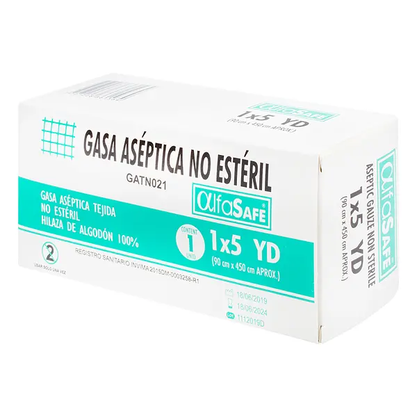 Gasa Alfa Aseptica 1X5