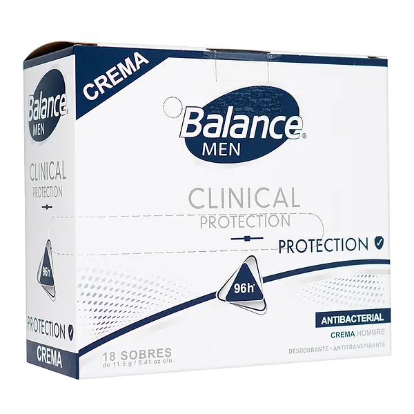 Desodorante Balance Crema Clin Protect Men 18 Sobre