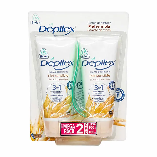 Crema Depilex 3 En 1 Piel Sens.100G 2X1