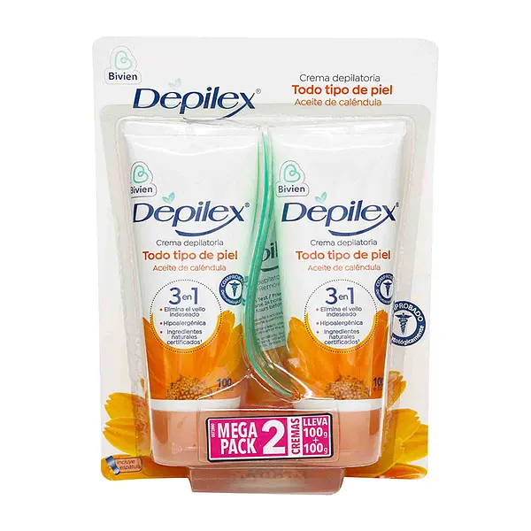 Crema Depilex 3 En 1 Tod.Tipo P.100G 2X1