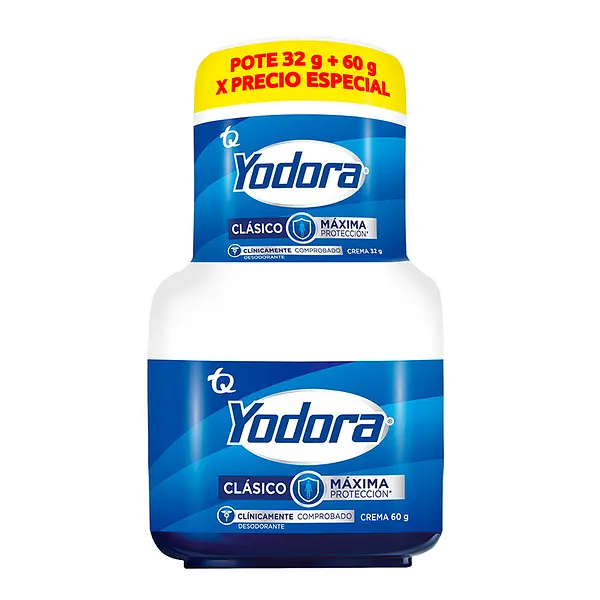 Desodorante .Yodora Cremaa 60 Gr+32 Gr