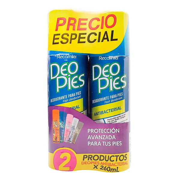 Desodorante Deopies Antibacterial Spray Duo 260 Ml