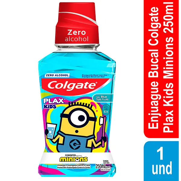 Enjuague Colgate Plax Kids Minions 250Ml