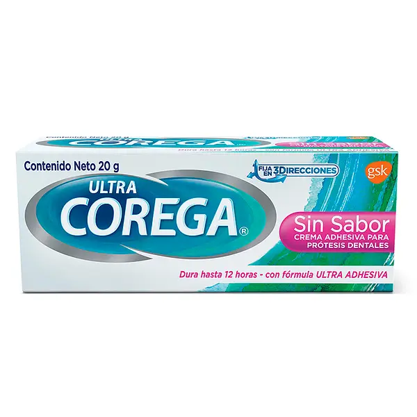 Crema Corega 3D.Ultra Sin Sabor 20 Gr