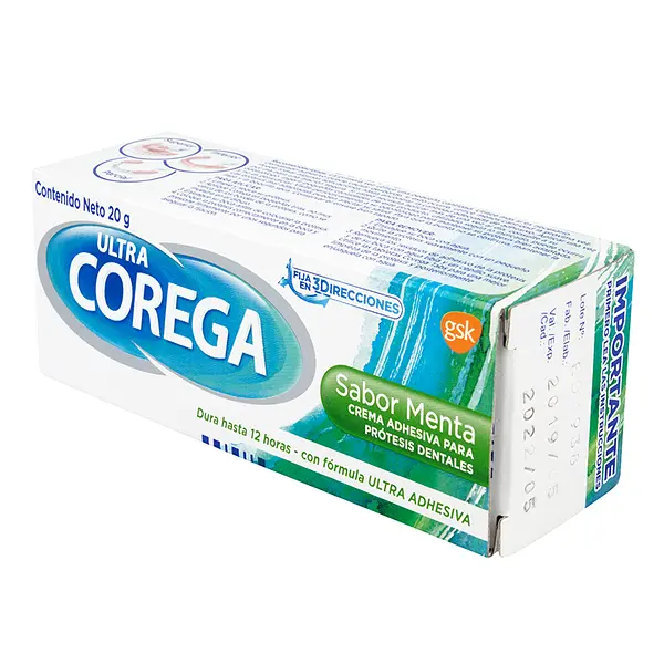 Crema Corega 3D.Ultra Menta 20 Gr