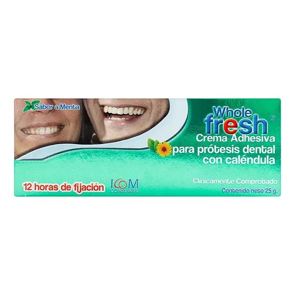 Crema Adhesiva Protesi Who. Menta 25 Gr Icom