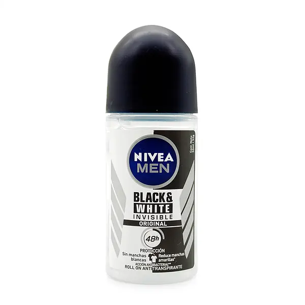 Desodorante .Nivea Rollon invisible Black & White 50 Ml H