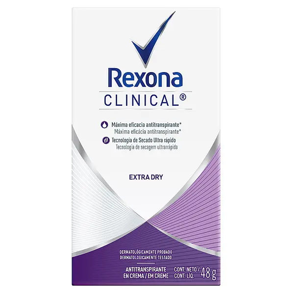 Desodorante .Rexona Clini Solid Extra Dry 48 Gr M