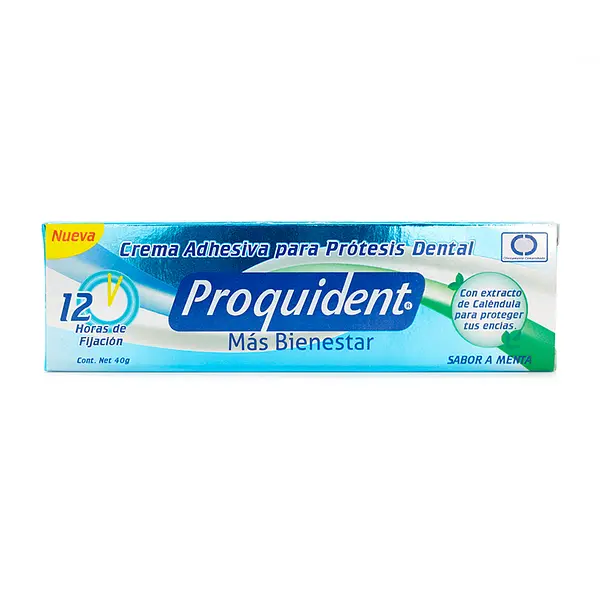 Crema Adhesiva Protesis Proquident X40 Menta