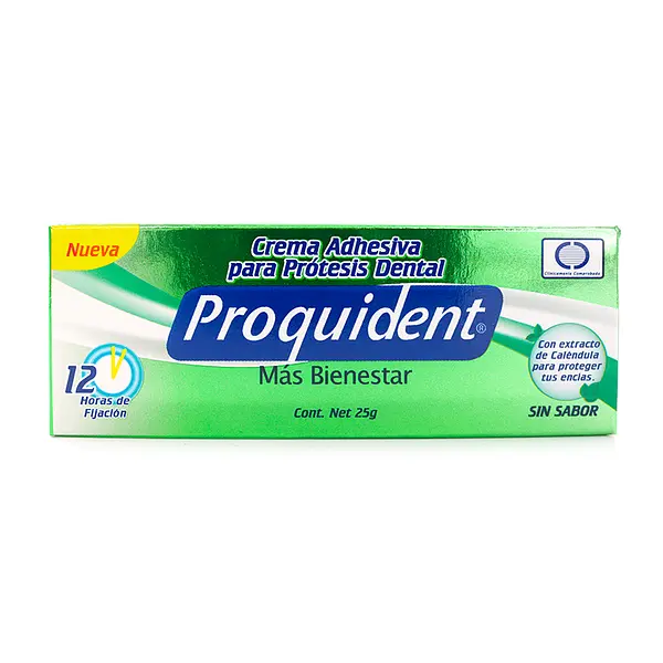 Crema Adhesiva Protesis Proquident X25 Sin Sab