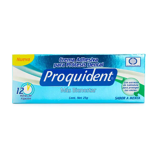 Crema Adhesiva Protesis Proquident X25 Menta