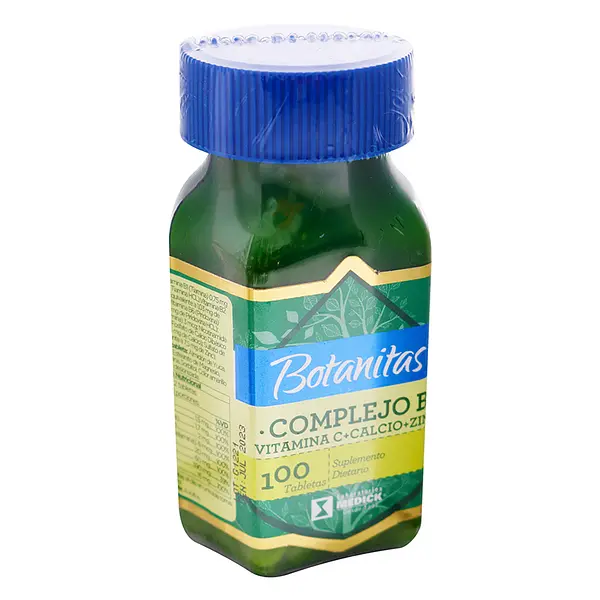 Complejo B Botanitas Calcio Zinc 100 Tableta