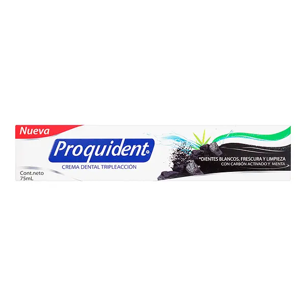 Crema Proquident Tri.Acc.Carbon Activ 75Ml