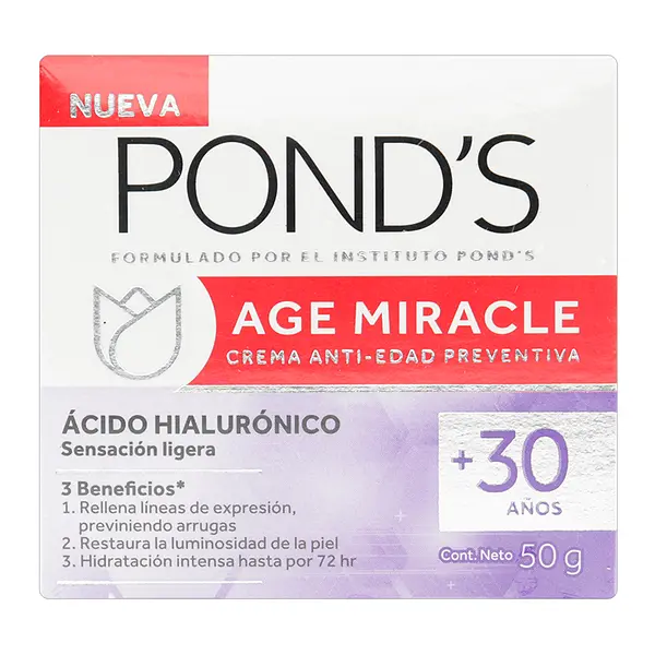 Crema Ponds ace Miracle Hialuron Dia 50Gr