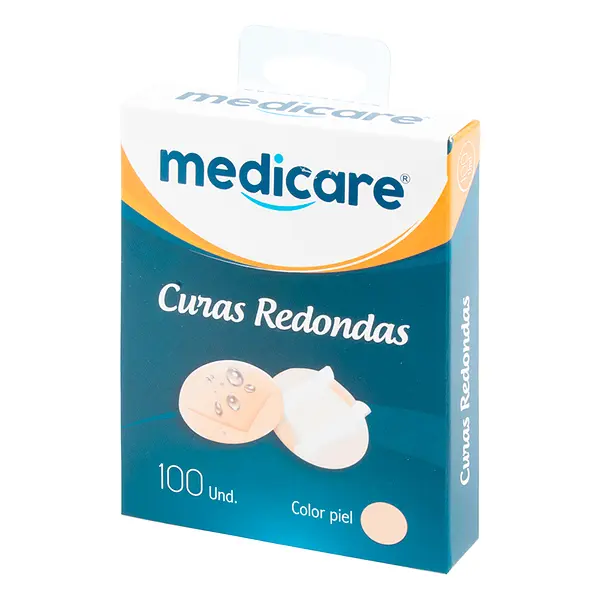 Curas Medicare Redondas C.Piel 100 Und