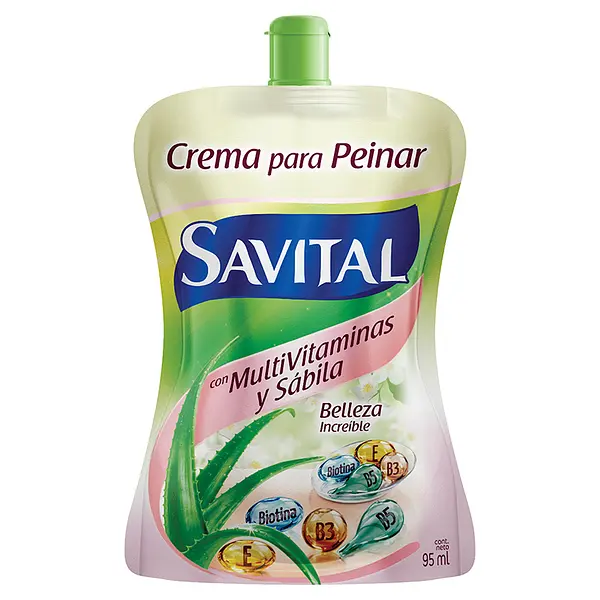 Crema Para Peinar Savital Multivitaminas 95Ml