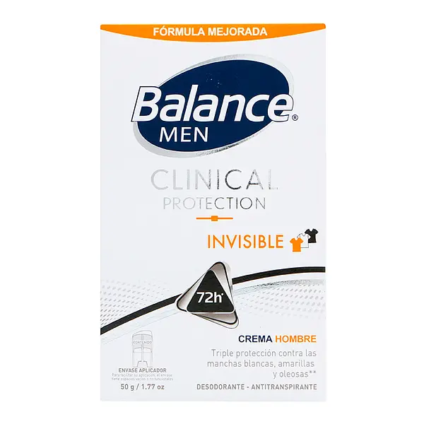 Desodorante Balance Crema Clinical Inv. Men 50Gr