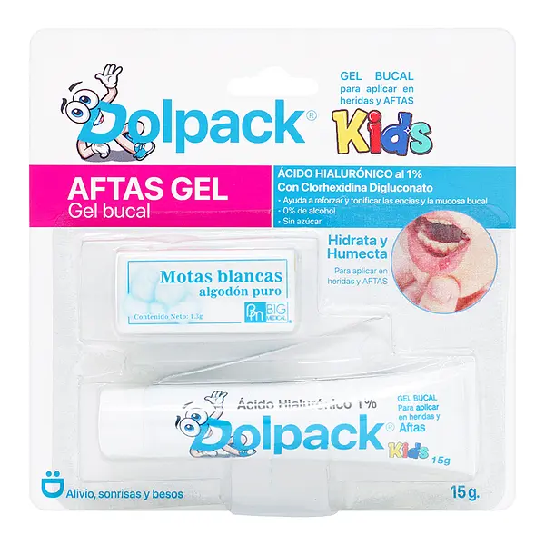 Gel Bucal Dolaproffack Kids Aftas 15G+Pin+Alg
