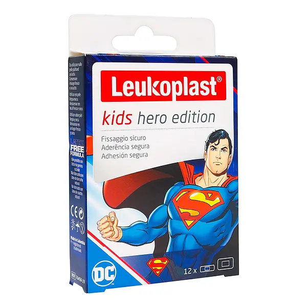 Curas Leukoplast Kids Superman 12 Unds