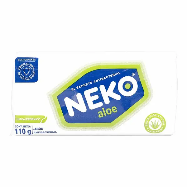 Jabon Antibacterial Neko Aloe 110Grs